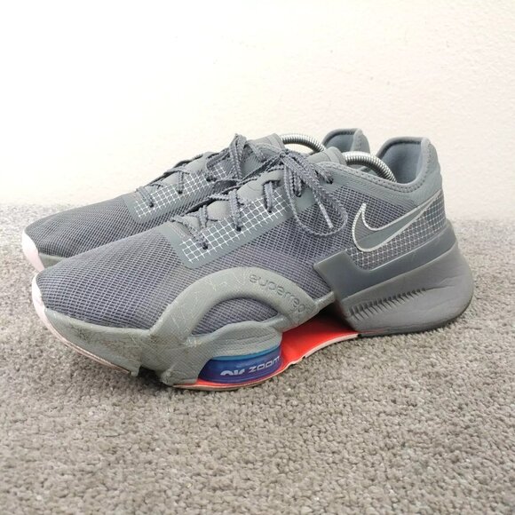 Nike Air Zoom SuperRep 3 Mens Size 10 Running Shoes Cool Grey Low Top DC9115-004 - Picture 1 of 10